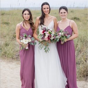 Near perfect condition David’s bridal wrap dress